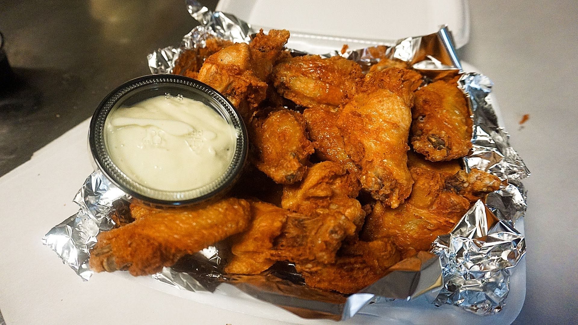 Buffalo Chicken Wings Platter.