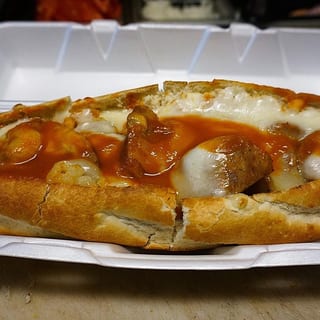 Sausage Parmigiana Sandwich