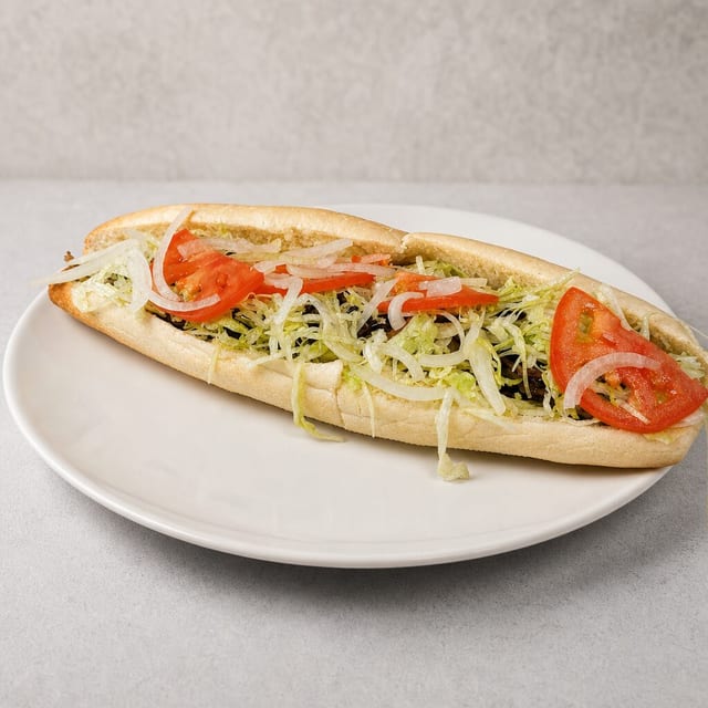 Cheesesteak Hoagie Sandwich.