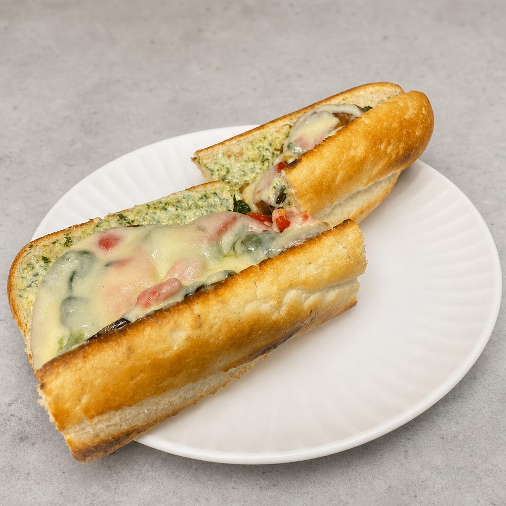 Enzo's Eggplant Bonanza Sandwich.