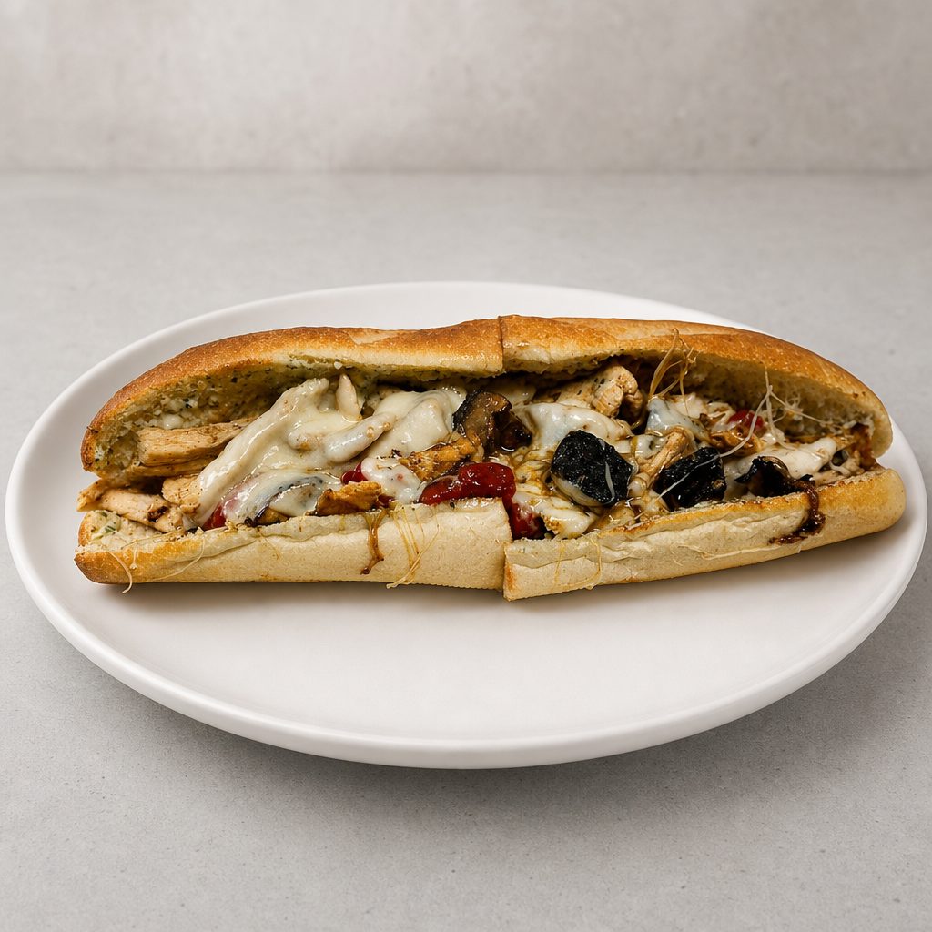 Enzo's Pollo Bello Sandwich.