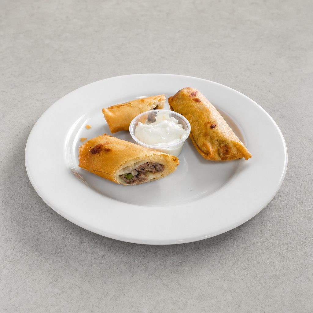 Enzo's Spring Roll Steak & Cheese.