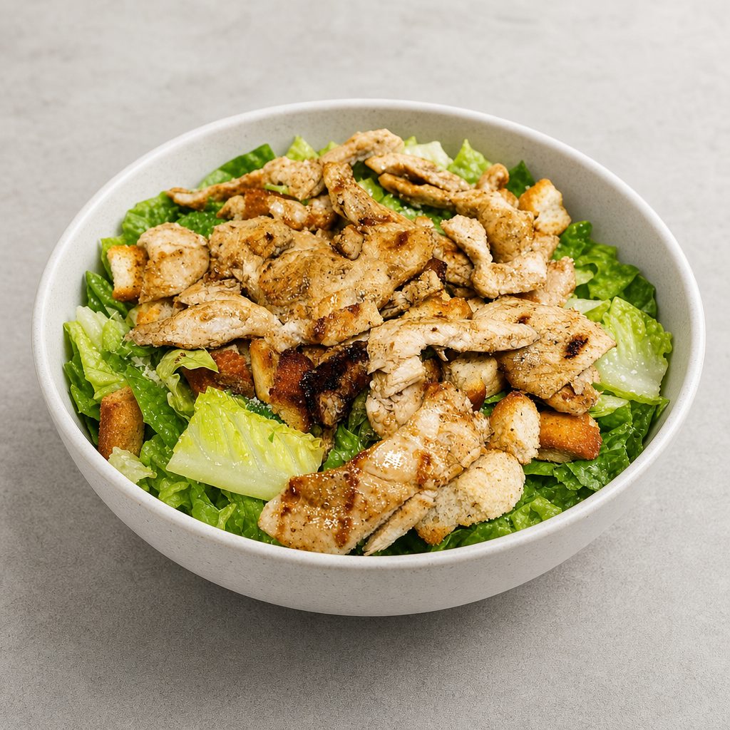 Grilled Chicken Caesar Salad.