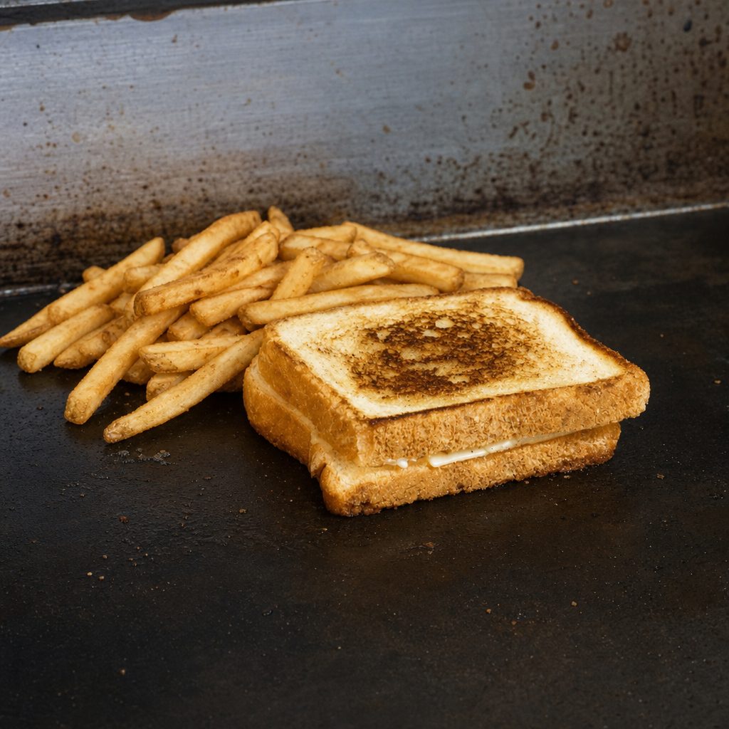 Kid's Grilled Cheese with French Fries.