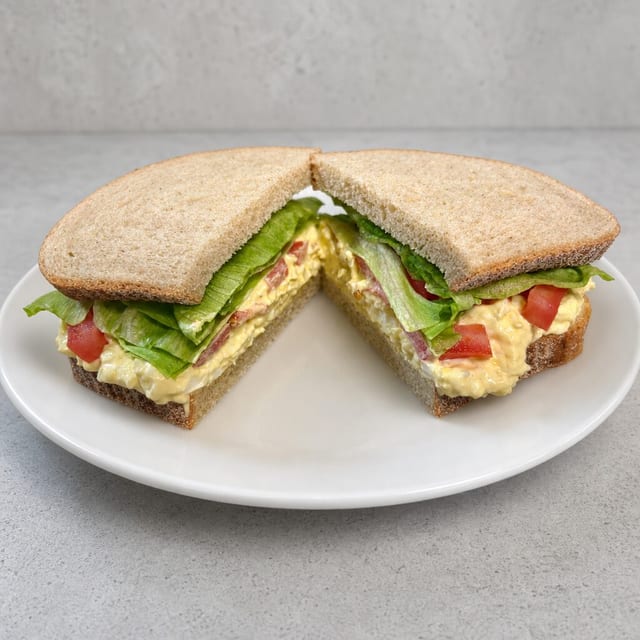 Egg Salad Double Decker Sandwich.
