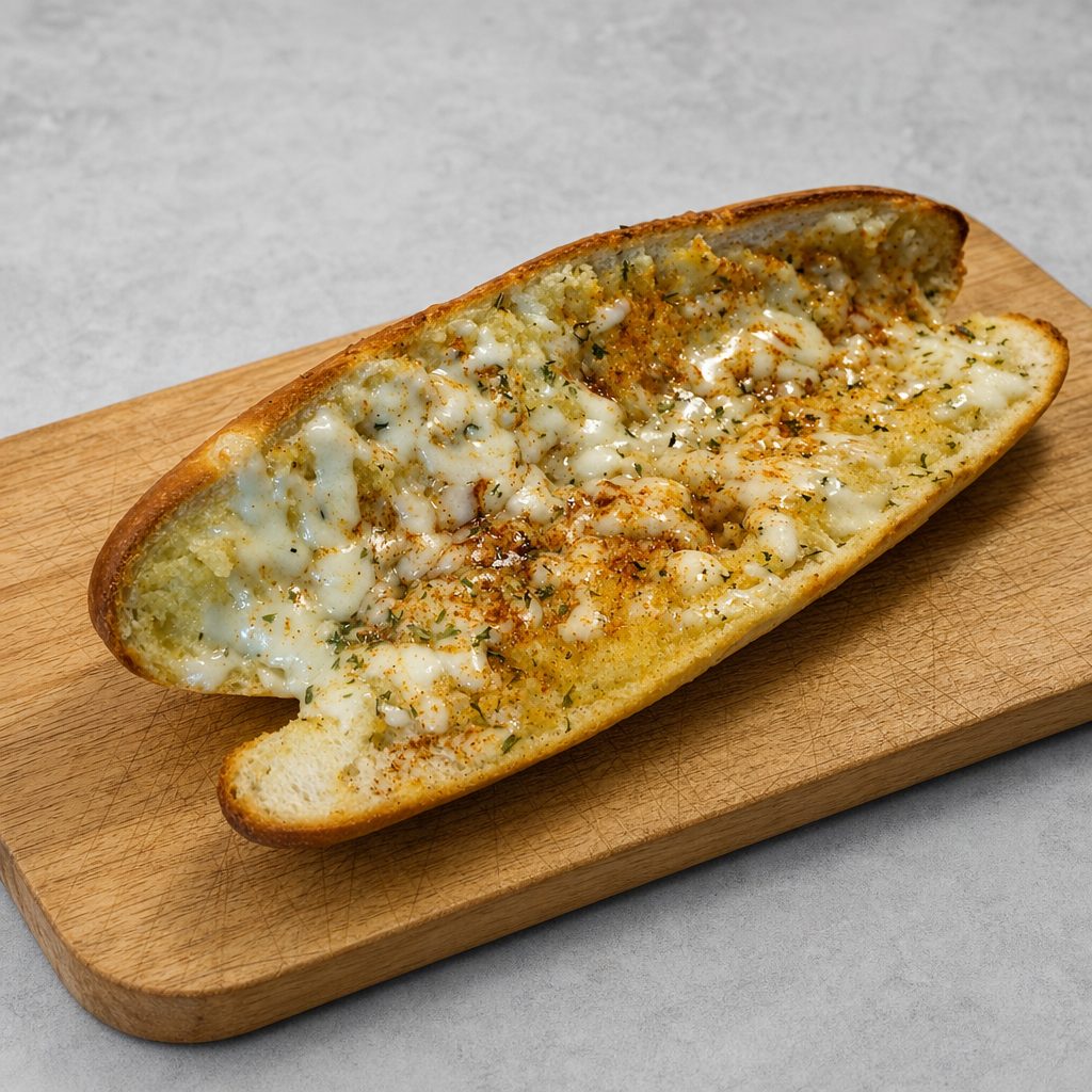 Garlic Bread with Mozzarella Cheese.