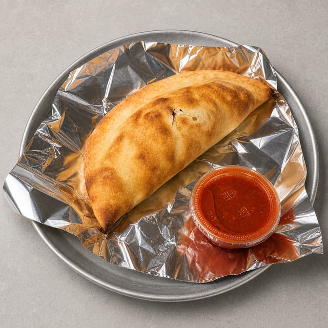 Ricotta & Mozzarella Calzone with One Topping (Small).