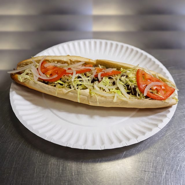 Cheesesteak Hoagie Sandwich.