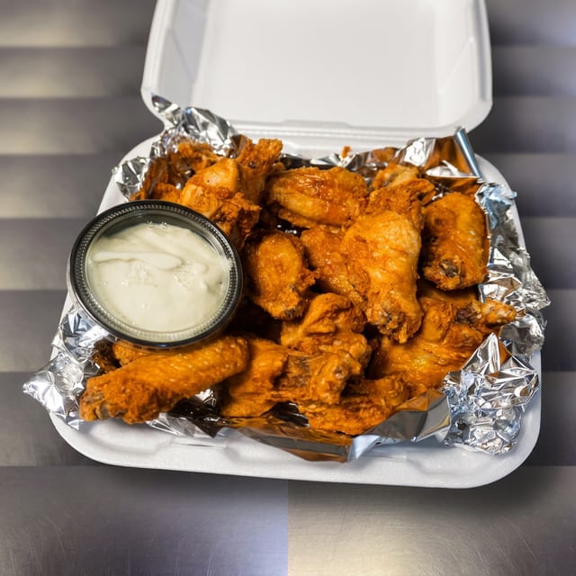 Buffalo Chicken Wings Platter.