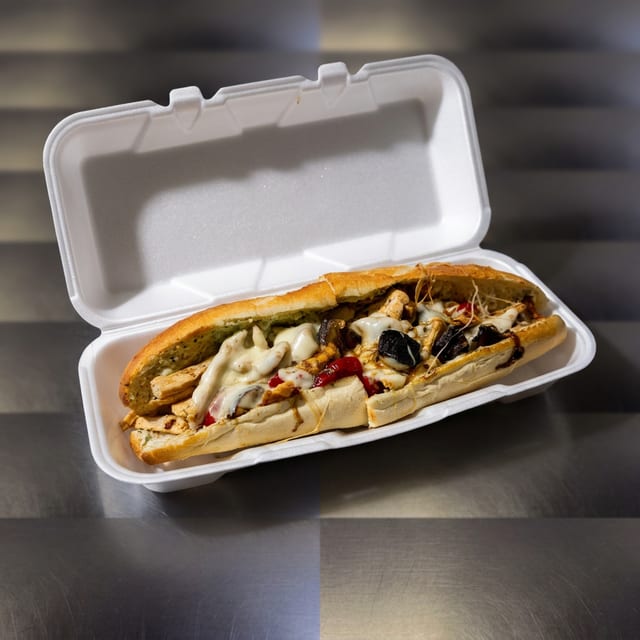 Enzo's Pollo Bello Sandwich.