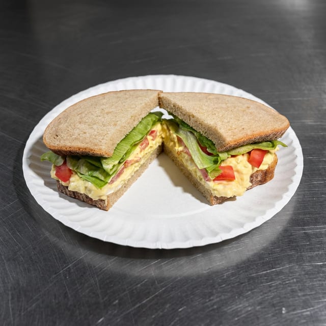 Egg Salad Double Decker Sandwich.