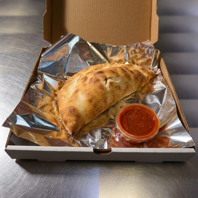 Ricotta & Mozzarella Calzone with One Topping (Small).